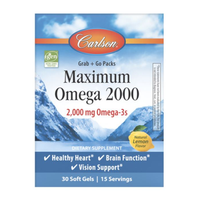 Carlson Maximum Omega 2000, 30 softgels