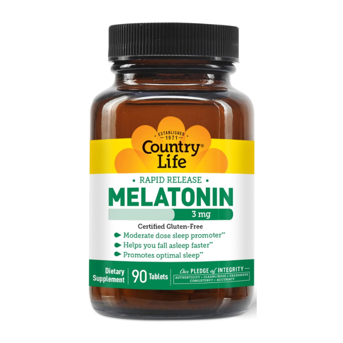 Country Life Melatonin 3 mg, 90 tablets