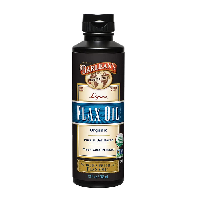 Barlean's Organic Lignan Flax Oil, 12 fl.oz.