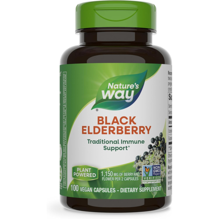 Nature's Way Black Elderberry, 100 Capsules