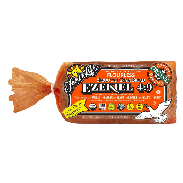 Food for Life Organic Ezekiel 4:9 Sprouted Whole Grain Bread