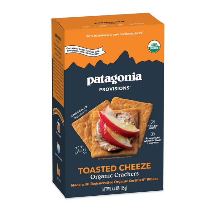 Patagonia Provisions Organic Toasted Cheeze Crackers - Front view