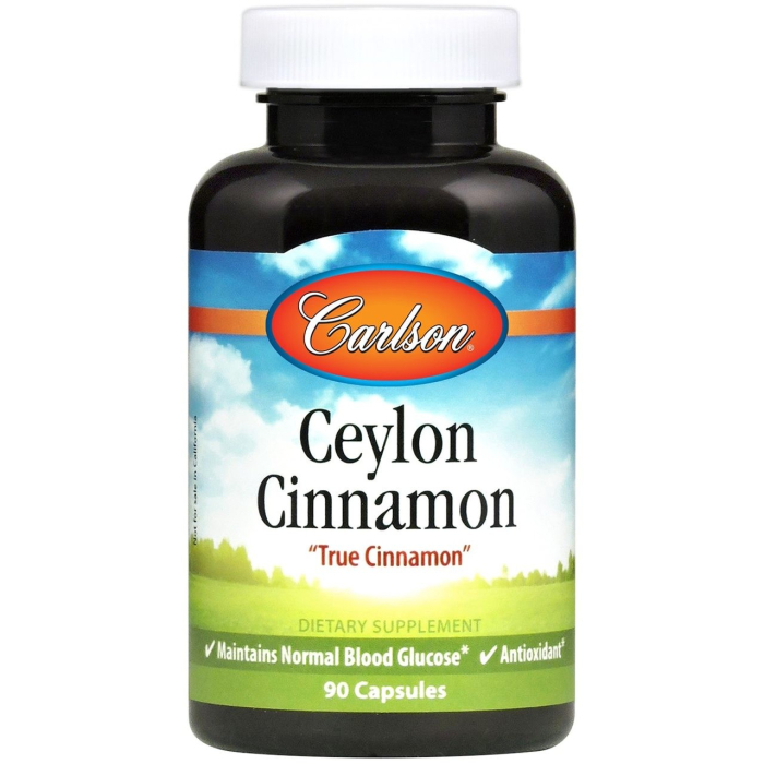 Carlson Ceylon Cinnamon, 90 Capsules