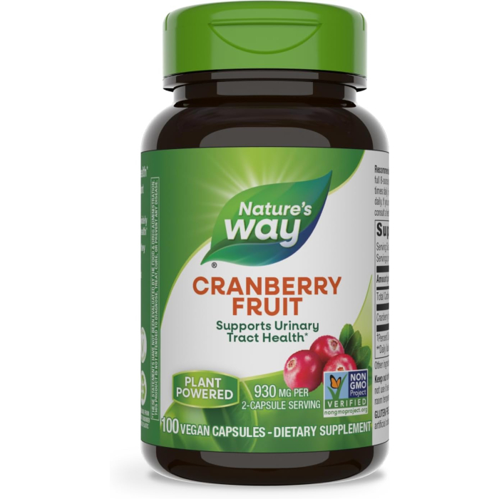 Nature's Way Cranberry Fruit, 100 Capsules