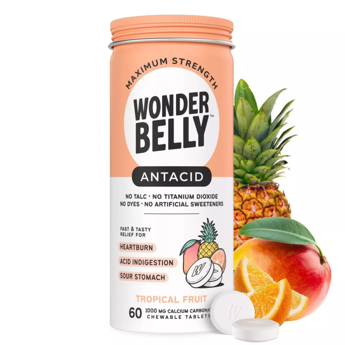 Wonderbelly Tropical Fruit Antacid - Front view