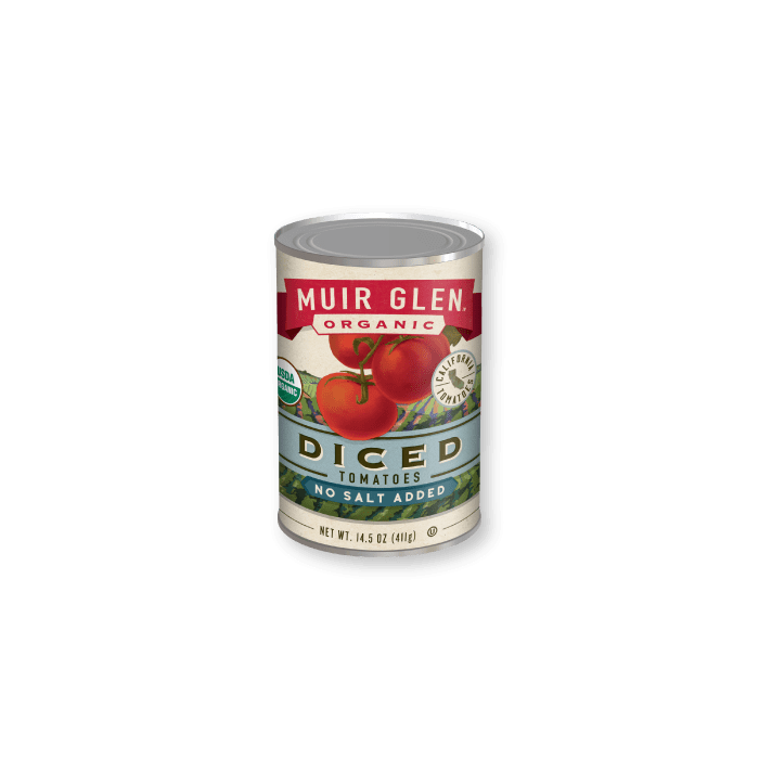 Muir Glen Diced Tomatoes, No Salt Added, 14.5 oz.