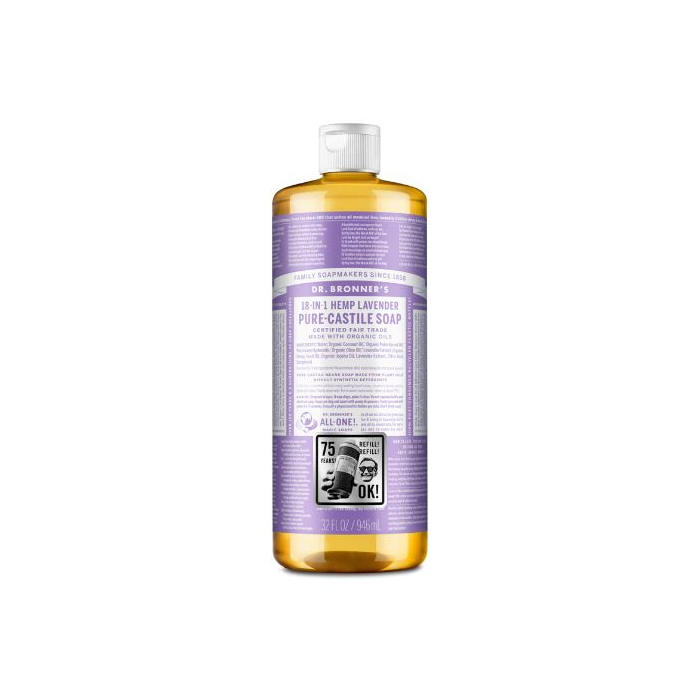 Dr. Bronner's Lavender Pure-Castile Liquid Soap, 32 fl. oz.