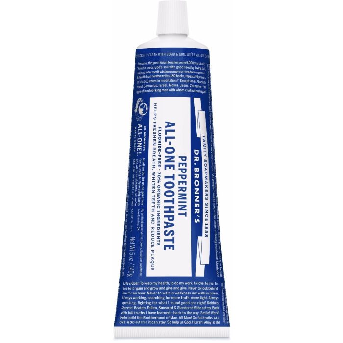 Dr. Bronner's Peppermint Toothpaste - Main