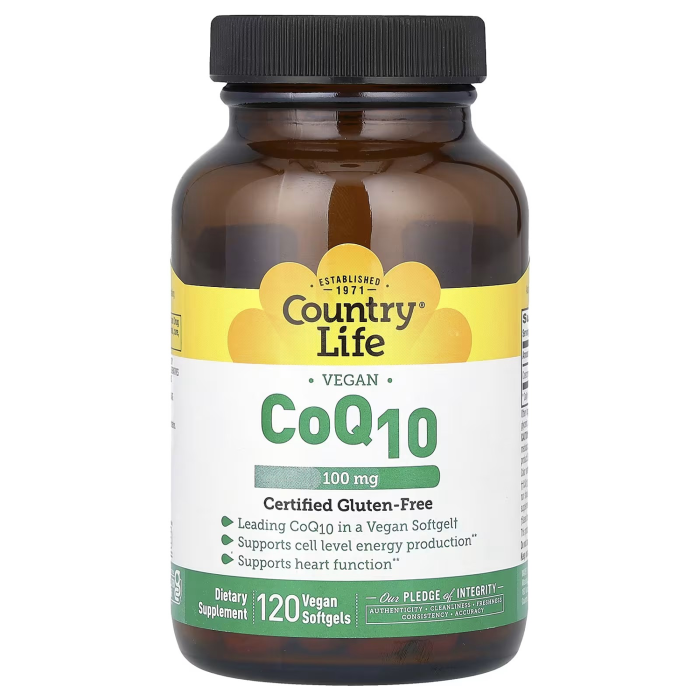 Country Life Vegan CoQ10 100 mg - Front view