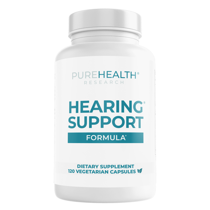 Pure Health Research Hearing Support Formula - Front view