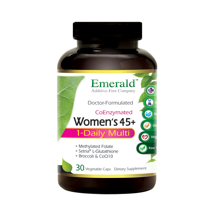 Emerald Women's 45+ 1-Daily, 30 Veg Capsules