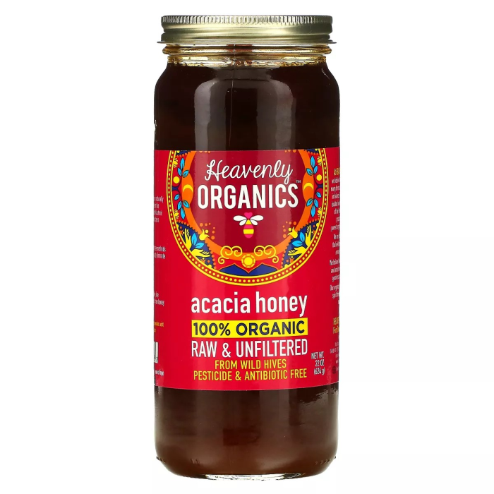 Heavenly Organics Acacia Honey - Front view