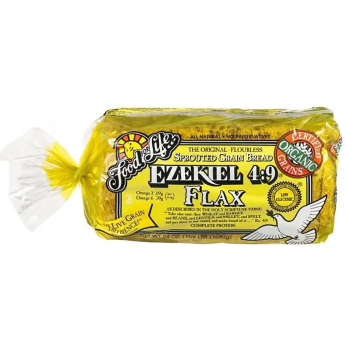 Food for Life Ezekiel 4:9 Flax Sprouted Whole Grain Bread