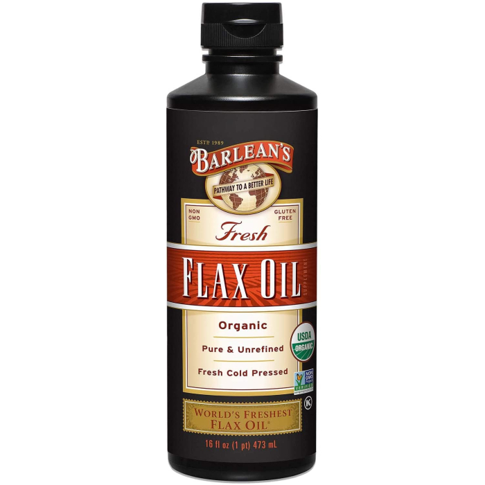 Barlean's Organic Flax Oil, 16 fl.oz.