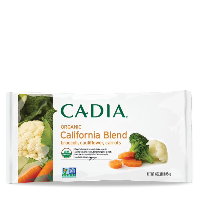 Cadia Frozen Organic California Vegetable Blend