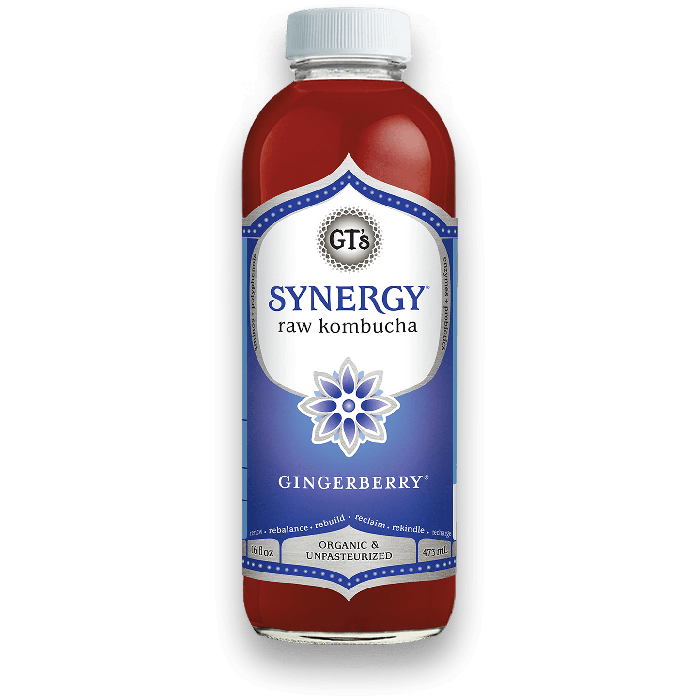 GT's Organic Synergy Raw Kombucha, Gingerberry