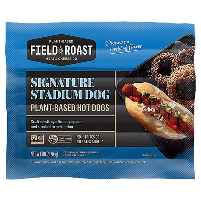 Field Roast Signature Stadium Dog Plant Based Hot Dogs - Front view