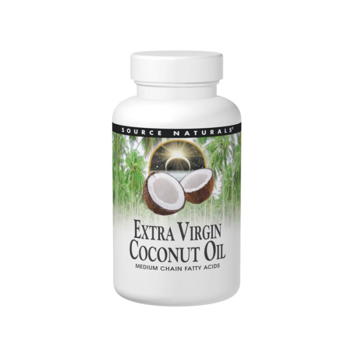 Source Naturals Coconut Oil Extra Virgin, 120 Softgels