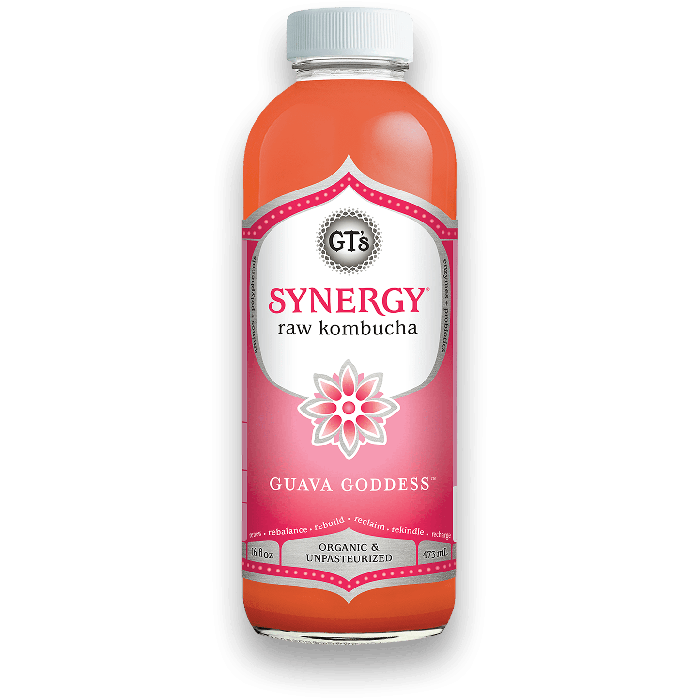 GT's Organic Synergy Raw Kombucha, Guava Goddess