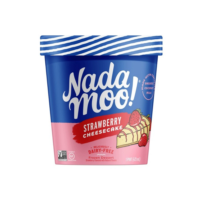 Nada Moo Dairy Free Strawberry Cheesecake Ice Cream