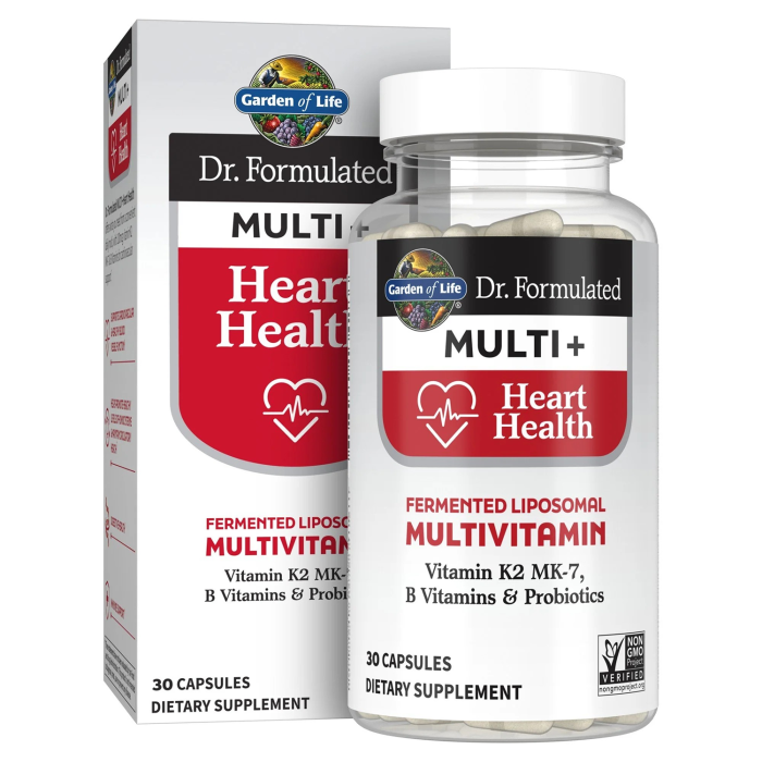 Garden of Life Dr. Formulated-Multi Plus-Heart Health - Front view