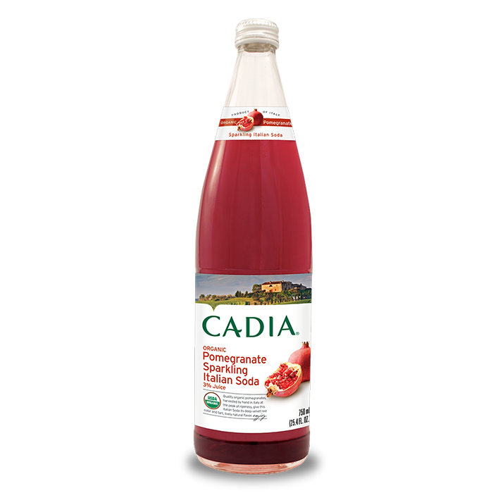 Cadia Organic Pomegranate Sparkling Italian Soda, 25.4 fl. oz.