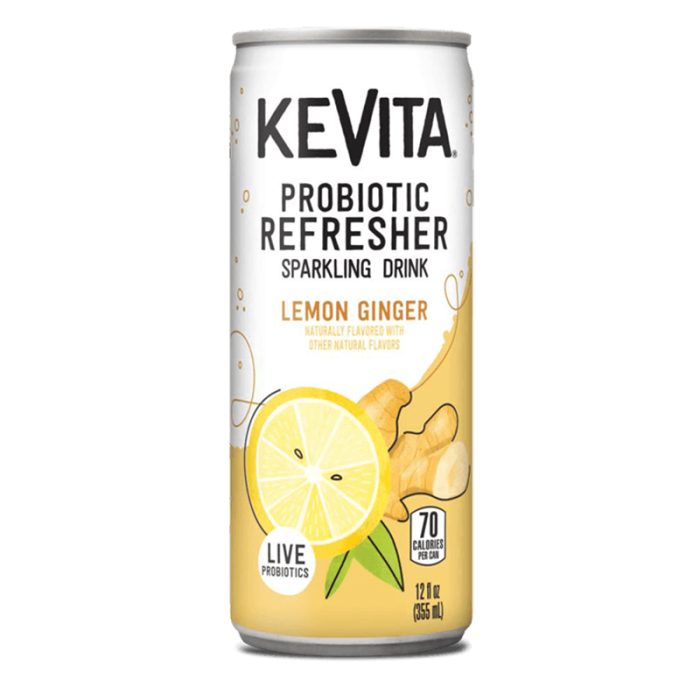 KeVita Sparkling Probiotic Drink Lemon Ginger - Front view