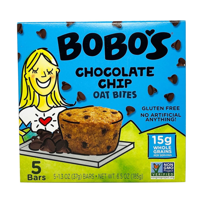 Bobo's Original with Chocolate Chips Bites 5 Count - Front view