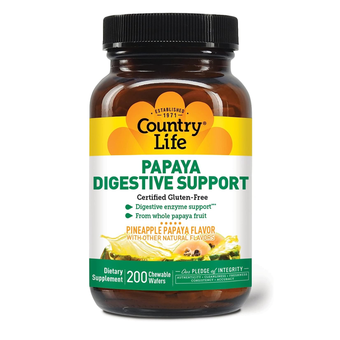 Country Life Papaya Digestive Support - Front view