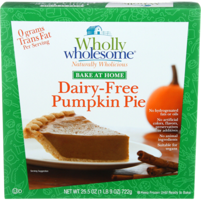 Wholly Wholesome Dairy-Free Pumpkin Pie