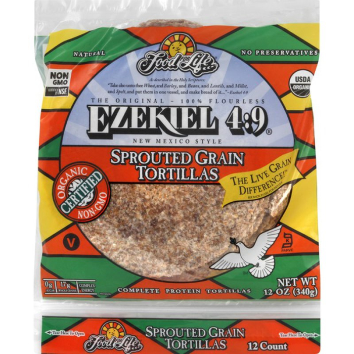 Food for Life Ezekiel 4:9 Taco Size Sprouted Grain Tortillas