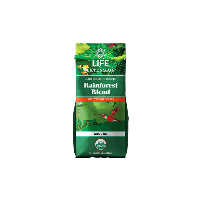 Life Extension Rainforest Blend Ground Coffee, 12 oz.