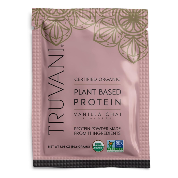 Truvani Plant Based Protein Vanilla Chai Powder Packet, 1.08oz.