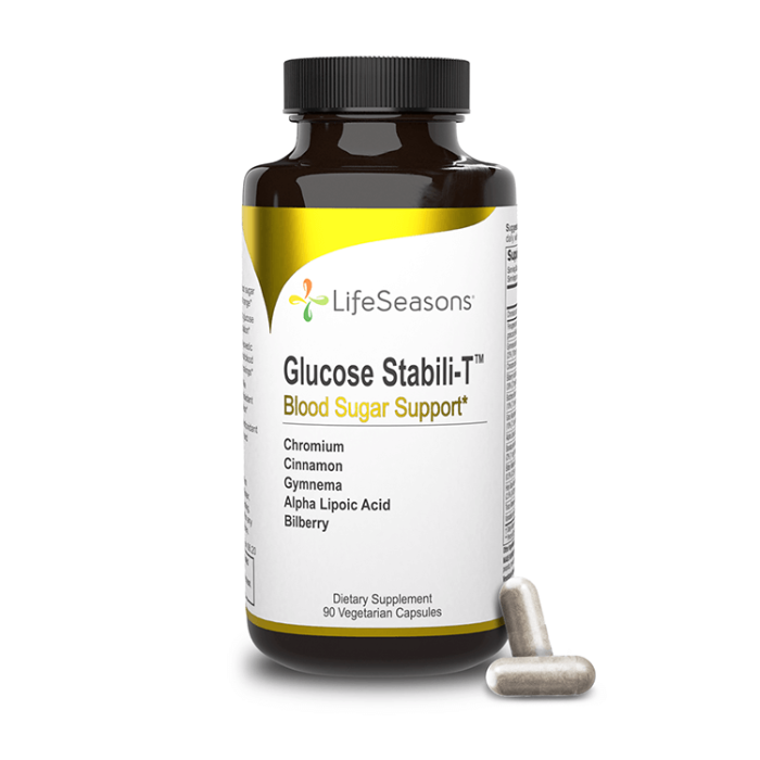 LifeSeasons Glucose Stabili-T, 90 Veg. Capsules