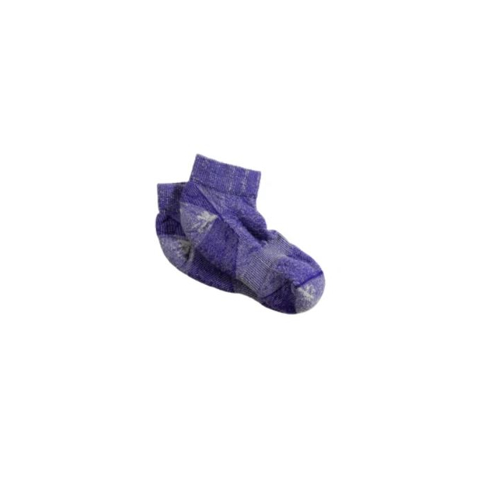 Maggie's Organic Wool Ankle Sock, Purple Color - Front