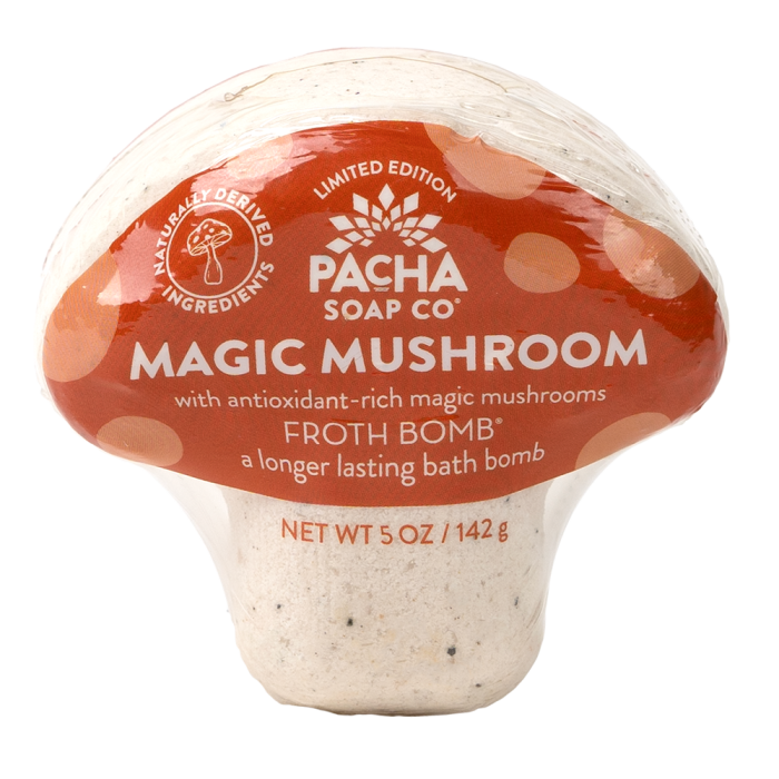 Pacha Soap Co. Magic Mushroom Froth Bomb - Front view