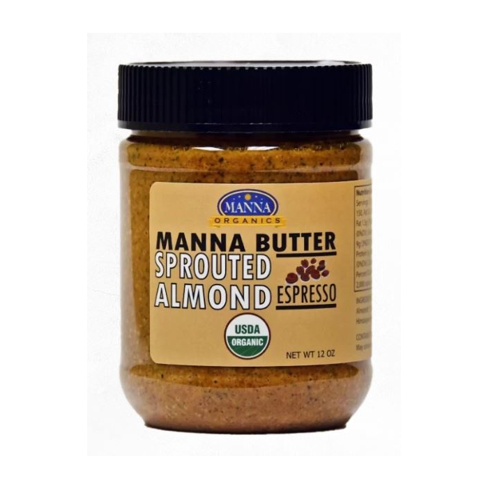 Manna Organics Spouted Almond Espresso Butter