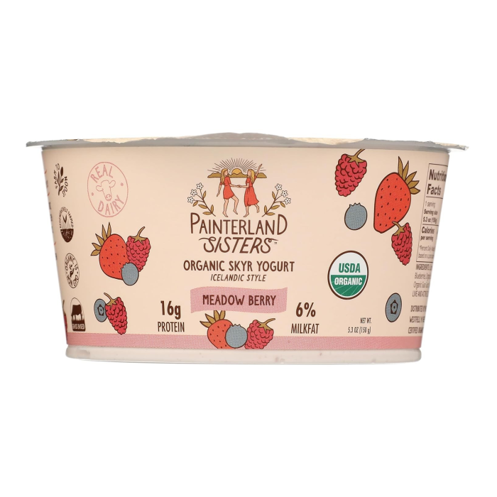 Painterland Sisters Organic Meadow Berry Icelandic Style Skyr Yogurt - Front view