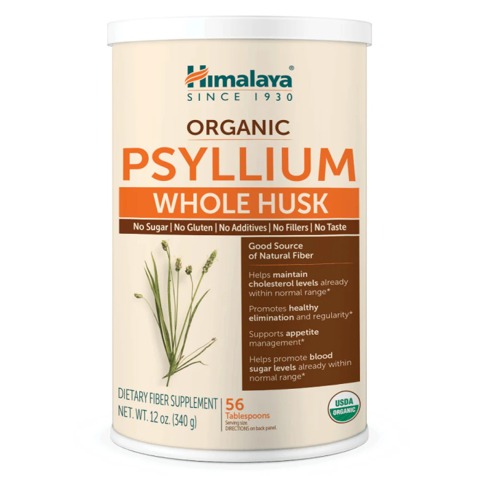 Himalaya Organic Psyllium Whole Husk - Front view