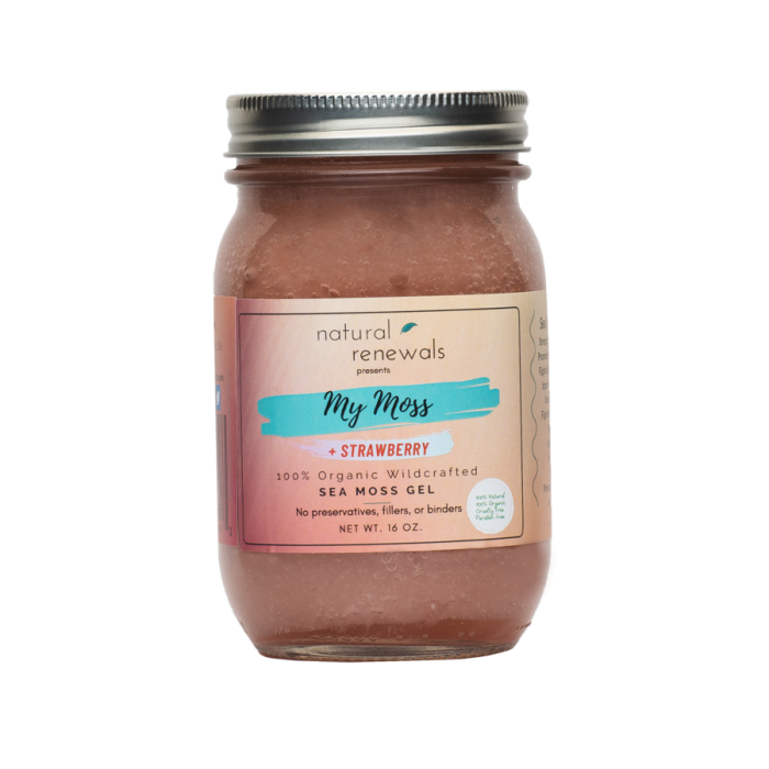 Natural Renewals My Moss + Strawberry, Irish Sea Moss Gel