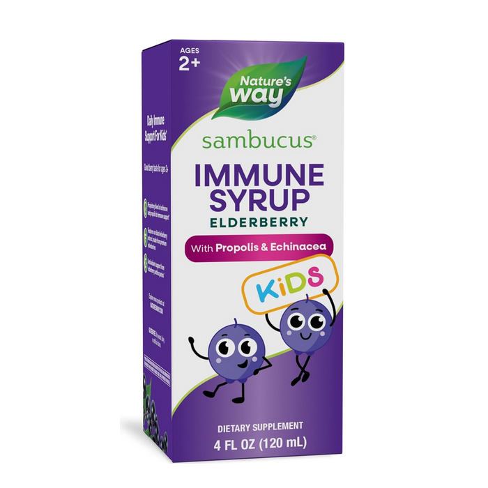 Nature's Way Sambucus for Kids Immune Elderberry Syrup, 4 fl. oz.