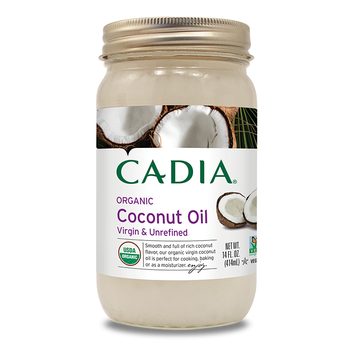 Cadia Organic Virgin and Unrefined Coconut Oil, 14 fl. oz.