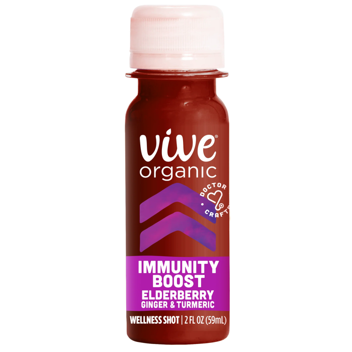 Vive Organic Immunity Boost Elderberry Shot - Front view