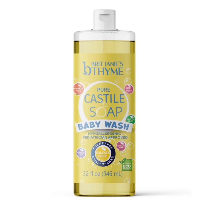 Brittanie's Thyme Castile Baby Wash - Front view