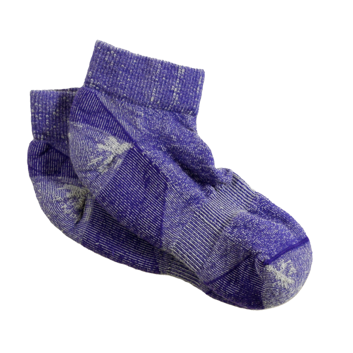 Maggie's Organic Wool Urban Trail Ankle Sock, Purple Color, Size 9-11