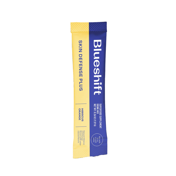 Blueshift Nutrition Skin Defense Plus Hibiscus Orange Packet - Front view