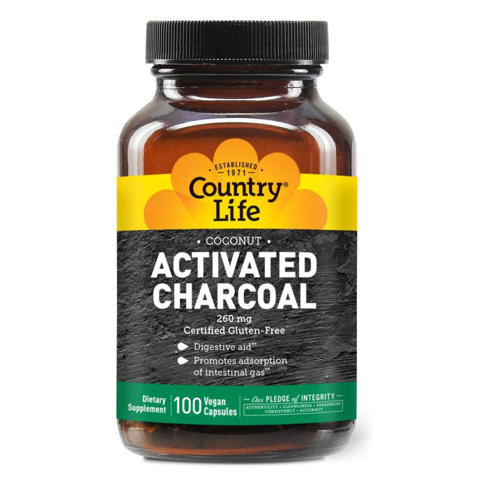 Country Life Activated Charcoal - Front view