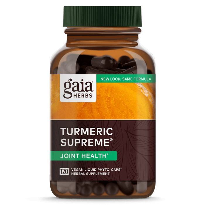 Gaia Herbs Turmeric Supreme Joint - Front view