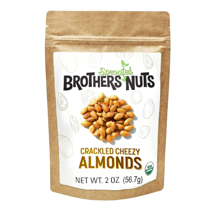 Brothers Nuts Crackled Cheezy Almonds - Front view