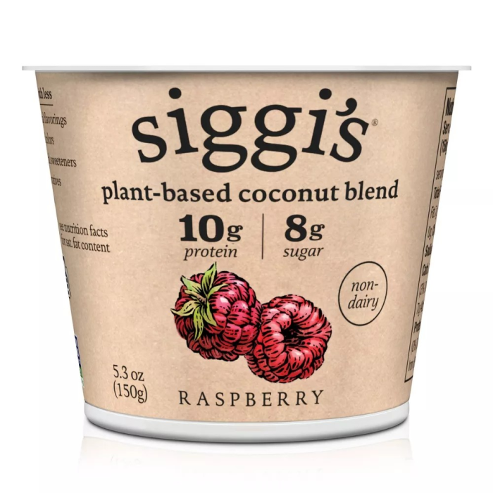 Siggi's Plant-Based Coconut Blend Raspberry - Front view